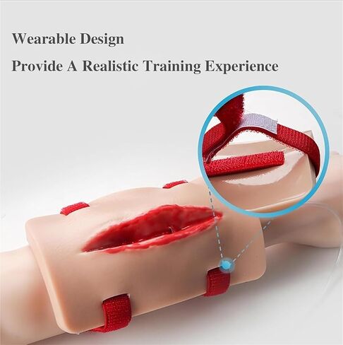 Wound Simulator, Trainer Kit, Wearable Design, Reusable, for Classroom Training, Practicing First Aid in Kuwait