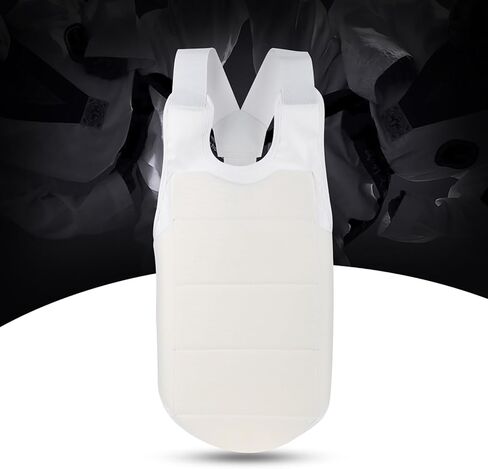 Demeras الكاراتيه حارس الصدر Breathabke Ox القماش والقماش المرن المصنوع سترة التايكوندو حامي الثدي للجنسين البالغين الأطفال (S) in Saudi Arabia