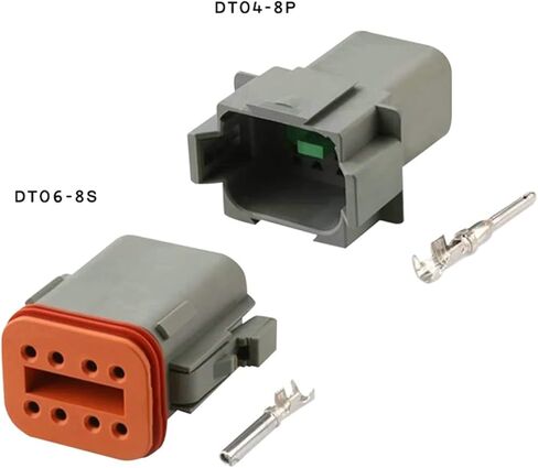 Connector DT06-2S/DT04-2P 2P 3P 4P 6P 8P 12P with pins 22-16AWG(DT-8pin) in Saudi Arabia