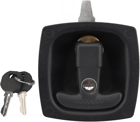 banapoy T Handle Latch, Trailer Tool Box Latch Folding T Handle Lock RV Door Lock with Two Keys, Truck Tool Box for Trailer Door RV Truck Bed Toolboxes in Saudi Arabia