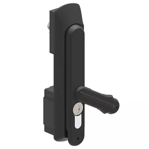 Essentra, 60112120300, Compression Cam Latch - Handle Length 168.0mm (6.614 in) - Handle Width 38.0mm (1.496 in) - Zinc Alloy Latch Material - Key Operated Handle - Black. (1 Item/s) in Saudi Arabia