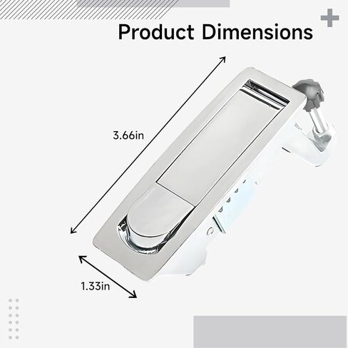 Lock for Gates Fence Compressors Air and Boilers Outdoor, Industrial Heavy Duty, Button Latches Flat Zinc Alloy Black 2 Pcs, Design Adjustable, Includes Pcs 2 Alloy Chrome Zinc Bright in Kuwait