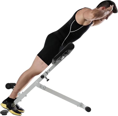 كرسي روماني، مقعد مفرط التمدد قابل للتعديل متعدد الوظائف، معدات تمرين شديدة التحمل لتمرين الجسم بالكامل الكل في واحد، سعة 265 رطلاً in Kuwait