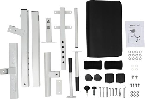 كرسي روماني، مقعد مفرط التمدد قابل للتعديل متعدد الوظائف، معدات تمرين شديدة التحمل لتمرين الجسم بالكامل الكل في واحد، سعة 265 رطلاً in Kuwait