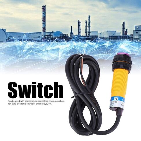 10PCS Infrared Diffuse Photoelectric Switch, E3F-DS30C4 M18 Proximity Switch, Optical Three Lines NPN NO (Normally Open) 30 cm Detection Distance10-30VDC Obstacle Avoidance Sensor Module in Saudi Arabia