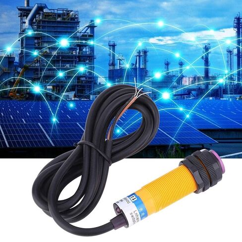 10PCS Infrared Diffuse Photoelectric Switch, E3F-DS30C4 M18 Proximity Switch, Optical Three Lines NPN NO (Normally Open) 30 cm Detection Distance10-30VDC Obstacle Avoidance Sensor Module in Saudi Arabia