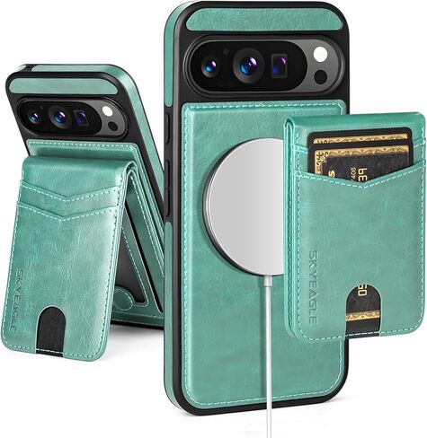 Compatible with Magsafe 2 in 1 Detachable Google Pixel 10 5G Wallet Case with Card Holder Women Men,Magnetic PU Leather RFID Blocking Flip Kickstand Credit Slots,for Pixel 10 Pro 6.3",Brown in Kuwait