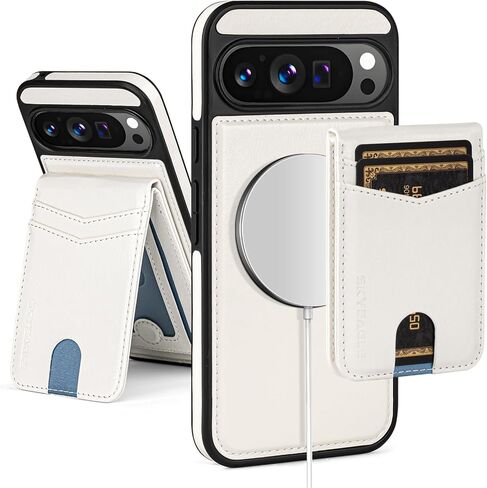 Compatible with Magsafe 2 in 1 Detachable Google Pixel 10 5G Wallet Case with Card Holder Women Men,Magnetic PU Leather RFID Blocking Flip Kickstand Credit Slots,for Pixel 10 Pro 6.3",Brown in Kuwait