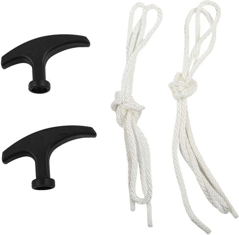 2-Pack Rebound Pull Cord Starter Rope for 49cc Mini Motorcycles, Quad Bikes, and ATVs – 950 mm Length, 3 mm Thickness, Ergonomic Plastic Handle in Saudi Arabia