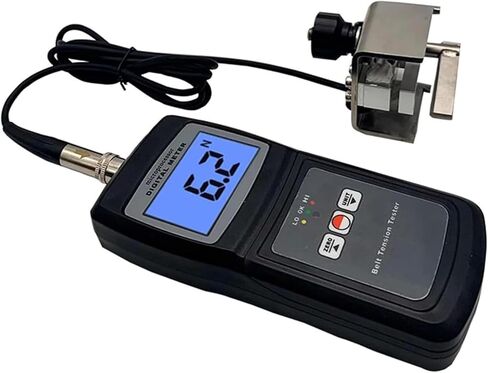 مقياس شد الحزام الرقمي، جهاز قياس شد الحزام مع إنذار الصوت والضوء، أقصى عرض للحزام 36 مم ويقيس 0-77 كجم / 0-120 رطل / 0-750 نيوتن، تحويل 4 وحدات للأحزمة المتزامنة in Kuwait