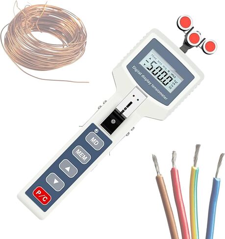 Handheld Digital Cable Tension Meter, Portable Cable Tension Gauge with Thickness Adjustment, Wire Tensile Strength Tester, USB Data Transmission and Storage, for Filaments and Wires ( 500CN) in Saudi Arabia