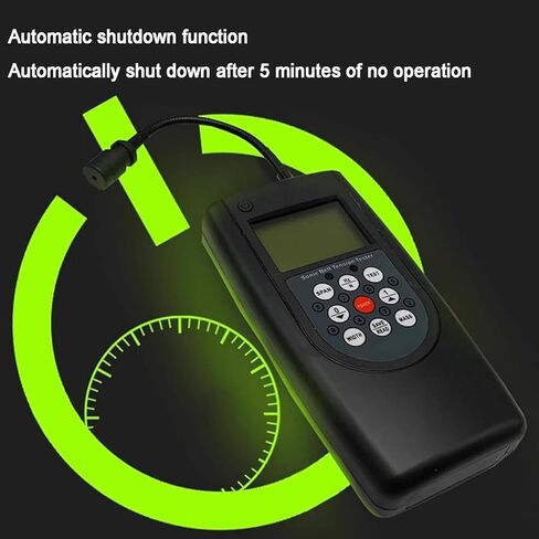 مقياس شد الحزام الصوتي، مقياس شد الحزام المتكامل مع شاشة LCD بإضاءة خلفية ومسبار اتجاه قابل للتعديل، نطاق قياس 10 هرتز - 680 هرتز وتخزين 20 معلمة للحزام، للأحزمة على شكل حرف V متعددة الأضلاع in Kuwait