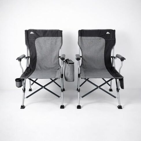 Ablazer 2 عبوة كراسي للتخييم للبالغين ، ودعم كراسي العشب 350 رطلاً مع حامل كأس وحقيبة برودة ، وكراسي قابلة للطي للهجرة في الهواء الطلق ، وصيد الأسماك ، و RV Trip in Kuwait