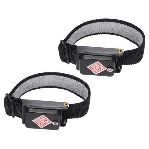 2pcs Anti Static Wrist Strap, ESD Antistatic Bracelet Adjustable Cordless with Spare Bracelet for Computer Electronics Repair Dark Blue in Saudi Arabia