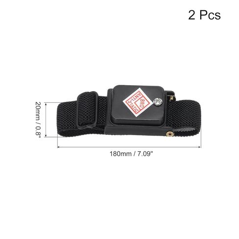 2pcs Anti Static Wrist Strap, ESD Antistatic Bracelet Adjustable Cordless with Spare Bracelet for Computer Electronics Repair Dark Blue in Saudi Arabia