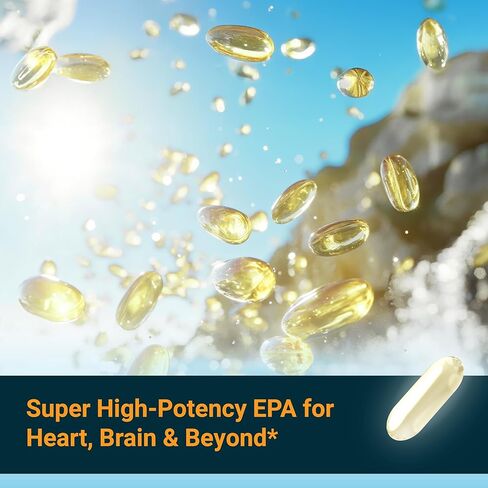 Naturalis Triple Strength UltraEPA™ EPA 1000mg | Pharmaceutical Grade High Purity 99% Omega-3 with 96.5% EPA Burpless Fish Oil | IFOS Certified, Sustainably Sourced, Non-GMO | 30 Softgels in Saudi Arabia