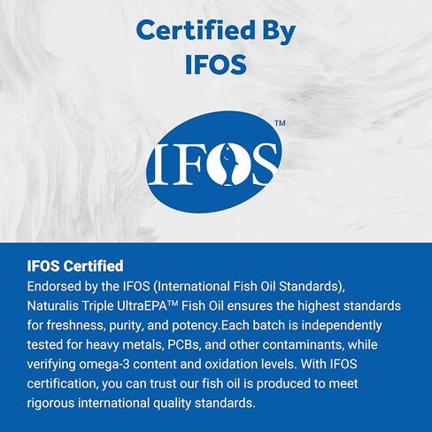 Naturalis Triple Strength UltraEPA™ EPA 1000mg | Pharmaceutical Grade High Purity 99% Omega-3 with 96.5% EPA Burpless Fish Oil | IFOS Certified, Sustainably Sourced, Non-GMO | 30 Softgels in Saudi Arabia