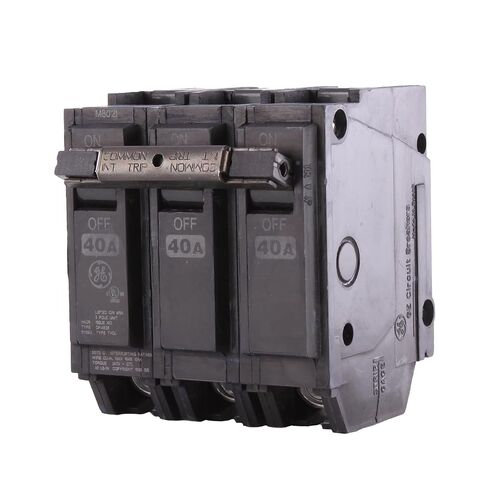 ABB Q-Line® THQL32040 Circuit Breaker • 40A/3-Pole Configuration • 120/240 VAC, 10 kAIC • Thermal Magnetic Trip • Quick-Make/Quick-Break Mechanism • Plug-in Mount in Saudi Arabia