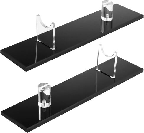 مجموعة حامل عرض السكاكين الأكريليك QWORK - قطعتين حامل سكاكين فردي أنيق لعرض السكاكين والسيوف والميداليات، in Kuwait