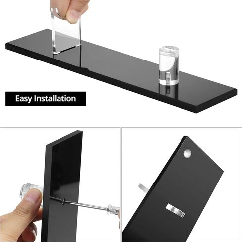 مجموعة حامل عرض السكاكين الأكريليك QWORK - قطعتين حامل سكاكين فردي أنيق لعرض السكاكين والسيوف والميداليات، in Kuwait