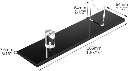 مجموعة حامل عرض السكاكين الأكريليك QWORK - قطعتين حامل سكاكين فردي أنيق لعرض السكاكين والسيوف والميداليات، in Kuwait