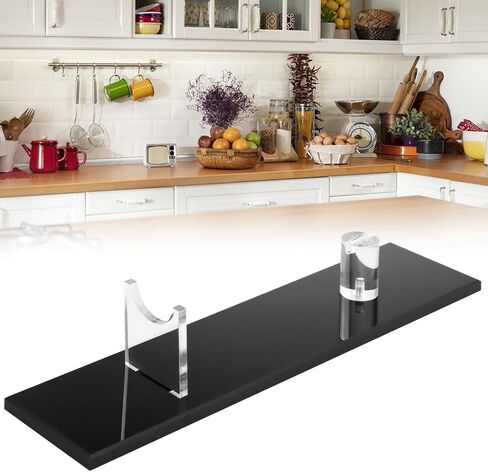 مجموعة حامل عرض السكاكين الأكريليك QWORK - قطعتين حامل سكاكين فردي أنيق لعرض السكاكين والسيوف والميداليات، in Kuwait