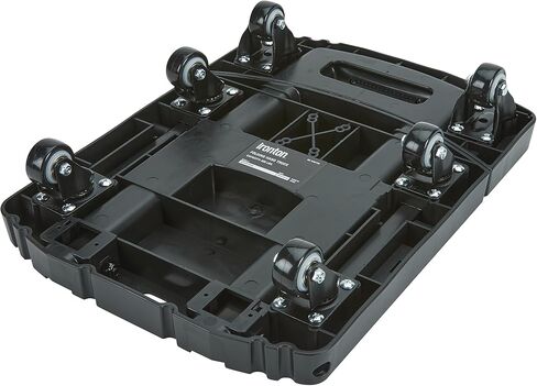 Ironton Foldable Hand Truck, 500 lb Heavy Duty Dolly with 6 Wheels, Compact 3.74" Fold, Adjustable Handle & Base, 17" x 12.6" Non-Slip Platform, Includes 2 Elastic Ropes. in Kuwait