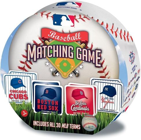 لعبة مطابقة MLB من MasterPieces، تتضمن جميع فرق البيسبول الـ 30، للأعمار من 3 سنوات فما فوق in Kuwait