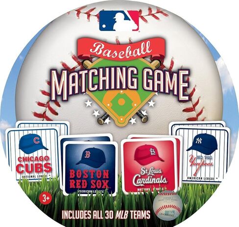 لعبة مطابقة MLB من MasterPieces، تتضمن جميع فرق البيسبول الـ 30، للأعمار من 3 سنوات فما فوق in Kuwait