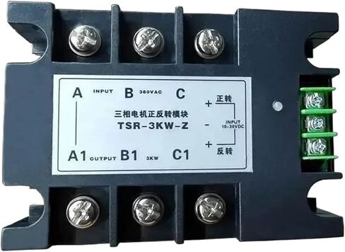 TSR-2KW-Z 1KW 3KW 5KW 7KW 9KW Three-Phase 380V AC Motor Forward and Reverse Solid State Relay(TSR-7KW-Z (80A)) in Kuwait