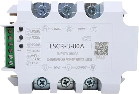 منظم جهد الحالة الصلبة للتيار المتردد ثلاثي الطور أحادي الطور 10A-200A تنظيم الطاقة ترموستات 4-20MA التحكم في مقياس الجهد (المبرد H-110) in Kuwait