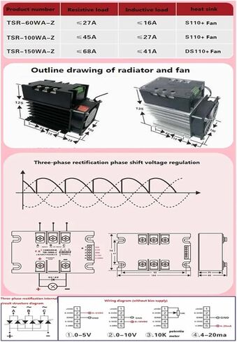 Three-Phase Fully Controlled Rectifier Voltage Regulator TSR-200WA-Z 4-20MA(TSR-60WA-Z) in Saudi Arabia