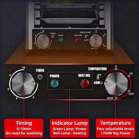 Smokeless in-frared Electric Broiler,1700W Electric Steak Grill,Steak Grill Oven,Commercial Steak Stove with Timer, for Carnivores Time Temperature Adjustable in Saudi Arabia