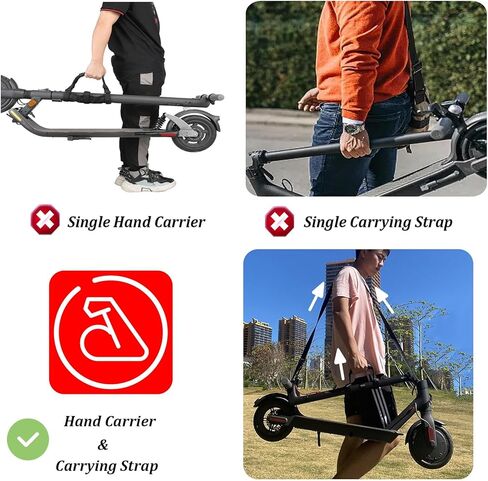 حزام مقبض كبير لحامل اليد وأشرطة كتف قابلة للتعديل 110-160 سم للسكوتر الكهربائي، مجموعة ملحقات السكوتر الإلكترونية العالمية لتوفير العمالة in Kuwait