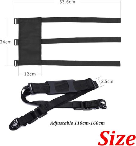 حزام مقبض كبير لحامل اليد وأشرطة كتف قابلة للتعديل 110-160 سم للسكوتر الكهربائي، مجموعة ملحقات السكوتر الإلكترونية العالمية لتوفير العمالة in Kuwait