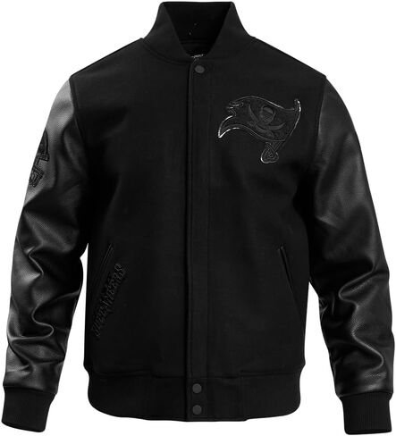 Pro Standard Mens NFL Classic Triple Black Varsity Jacket in Saudi Arabia