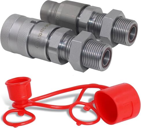 قارنات توصيل هيدروليكية سريعة الوجه مسطحة 1/2 بوصة هيكل 5/8 بوصة ORFS، قطع هيدروليكي سريع رقم 10 حامل انزلاقي التوجيه بحاجز ORFS ISO16028 in Kuwait