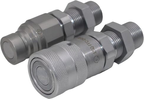 قارنات توصيل هيدروليكية سريعة الوجه مسطحة 1/2 بوصة هيكل 5/8 بوصة ORFS، قطع هيدروليكي سريع رقم 10 حامل انزلاقي التوجيه بحاجز ORFS ISO16028 in Kuwait