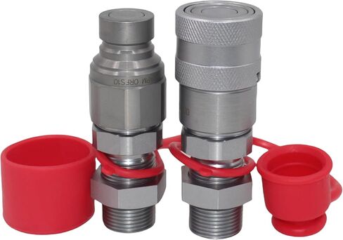 قارنات توصيل هيدروليكية سريعة الوجه مسطحة 1/2 بوصة هيكل 5/8 بوصة ORFS، قطع هيدروليكي سريع رقم 10 حامل انزلاقي التوجيه بحاجز ORFS ISO16028 in Kuwait