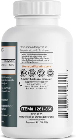 Bronson Vitamin D3 1000 IU (25mcg) Low Dose Vitamin D, 360 Tablets in Saudi Arabia
