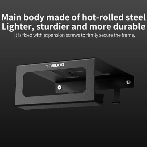 حامل تثبيت على الحائط للدراجة شديد التحمل - سعة 15 كجم (33 رطلاً) للمرآب والداخل | مع رف وخطافات للخوذة والأحذية والمضخة | يناسب الدراجات الجبلية والطرق in Kuwait