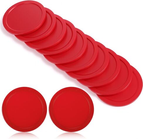 JJUNW 10PCS Mini Air Hockey Table Pucks, 2.5 in Air Hockey Puck Replacement, Durable Puck and Paddles Game Tables Accessories Compatible with Standard Pushers and Goals in Saudi Arabia