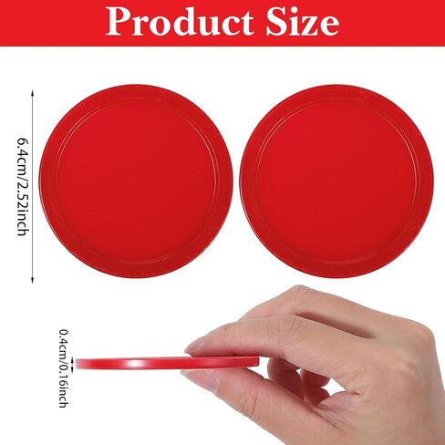 JJUNW 10PCS Mini Air Hockey Table Pucks, 2.5 in Air Hockey Puck Replacement, Durable Puck and Paddles Game Tables Accessories Compatible with Standard Pushers and Goals in Saudi Arabia