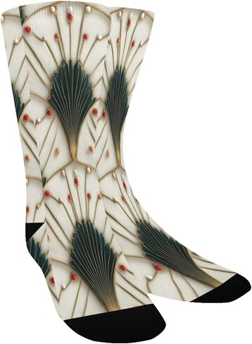 جوارب Vintage Bloom Vibe Red للمشي لمسافات طويلة - جوارب شتوية حرارية سميكة دافئة للأطفال الصغار للأولاد والبنات للمدرسة، والارتداء اليومي والأنشطة الخارجية in Kuwait