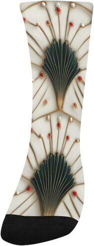 جوارب Vintage Bloom Vibe Red للمشي لمسافات طويلة - جوارب شتوية حرارية سميكة دافئة للأطفال الصغار للأولاد والبنات للمدرسة، والارتداء اليومي والأنشطة الخارجية in Kuwait