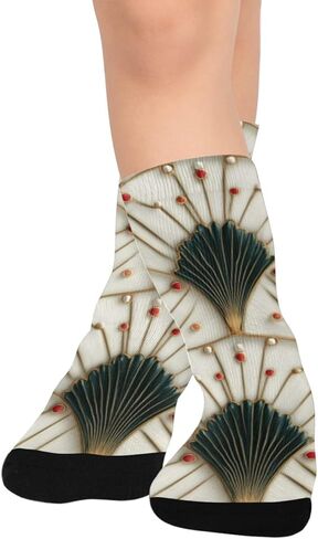 جوارب Vintage Bloom Vibe Red للمشي لمسافات طويلة - جوارب شتوية حرارية سميكة دافئة للأطفال الصغار للأولاد والبنات للمدرسة، والارتداء اليومي والأنشطة الخارجية in Kuwait