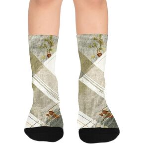 جوارب المشي لمسافات طويلة منقوشة من Green Oak - جوارب شتوية حرارية سميكة دافئة للأولاد والبنات الصغار للمدرسة، والارتداء اليومي والأنشطة الخارجية in Kuwait