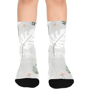 جوارب التنزه سيرًا على الأقدام من Pastel Leaf Vibe - جوارب شتوية حرارية سميكة دافئة للأولاد والبنات الصغار للمدرسة، والارتداء اليومي والأنشطة الخارجية in Kuwait