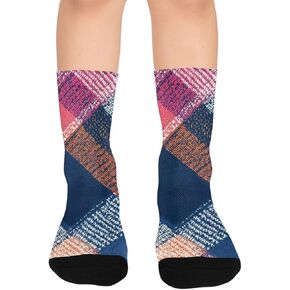 جوارب المشي لمسافات طويلة بطباعة منقوشة لغروب الشمس - جوارب شتوية حرارية سميكة دافئة للأولاد والبنات للمدرسة، والارتداء اليومي والأنشطة الخارجية in Kuwait