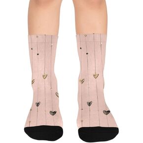 الحد الأدنى من جوارب المشي لمسافات طويلة على شكل قلب - جوارب شتوية حرارية سميكة دافئة للأولاد والبنات الصغار للمدرسة، والارتداء اليومي والأنشطة الخارجية in Kuwait